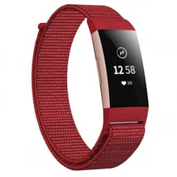 Fitbit Charge 3/4 armbånd nylon Rød
