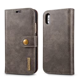 Mobilfodral iPhone XR med magnetskal PU-läder - grå
