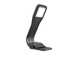 LED boklampe med klemme, dimbar og oppladbar - svart