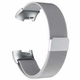 Fitbit Charge 3/4 rannekoru Milanese loop hopea (L)
