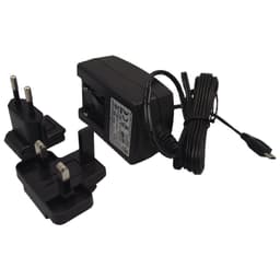 Raspberry Pi EU/UK strömadapter (svart)