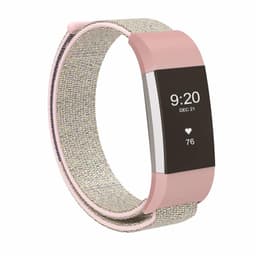 Fitbit Charge 2 nylon armbånd - rosa