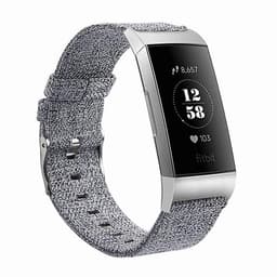 INF Fitbit Charge 3/4 armbånd lærred Grå S