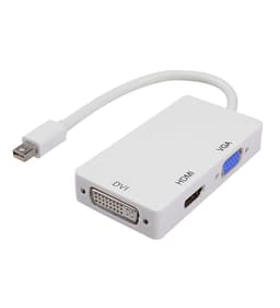 Mini DP Displayport-adapter til HDMI / DVI / VGA