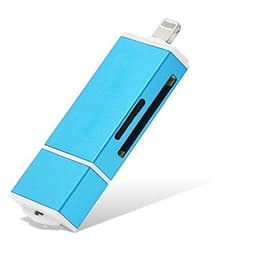 Minneskort adapter till iPhone, iPad, Android - blå