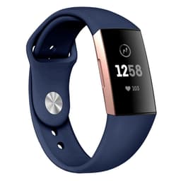 Fitbit Charge 3/4 rannekoru silikoni tummansininen (L)