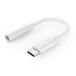 USB-C til 3,5 mm adapter - hvit