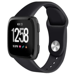 Fitbit Versa armbånd gummi sort (S)