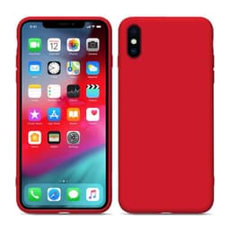 iPhone X / XS nestesilikonikotelo punainen