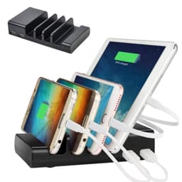 USB-laddningsstation för 4 enheter