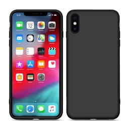 Flydende silikone etui iPhone X / XS - sort