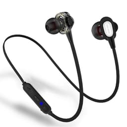 Magnetiska trådlösa in-ear hörlurar Bluetooth Dual Driver - Svart