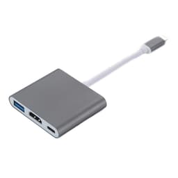 USB-C till HDMI + USB3.0 + USB-C PD adapter