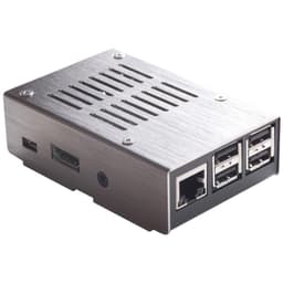 Raspberry Pi 3 metallikotelo (hopea)