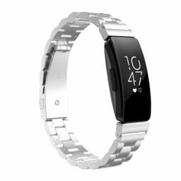 Fitbit Inspire / Inspire HR armbånd rustfrit stål sølv