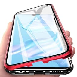 Huawei P30 Pro etui med skærmbeskytter Rød