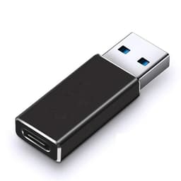 USB-C (naaras) - USB 3.0 (uros) -sovitin - musta