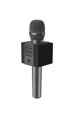 INF Karaoke mikrofon med Bluetooth-høyttaler 5W Grafitt svart