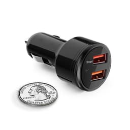 Dubbel USB laddare till bilen med Quick Charge 3.0