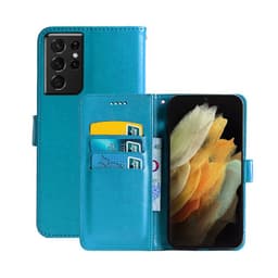 Lompakkokotelo 3-kortti Samsung Galaxy S21 Ultra  - Vaaleansininen