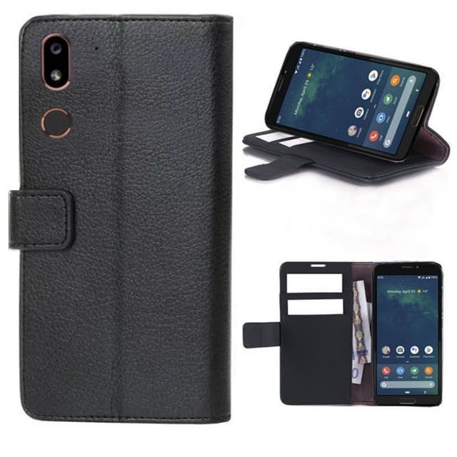 Wallet 2-kort til Doro 8050 (5.7 ")  - sort