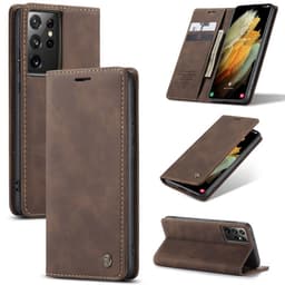 CaseMe Smart FlipCase Samsung Galaxy S21 Ultra  - kaffe