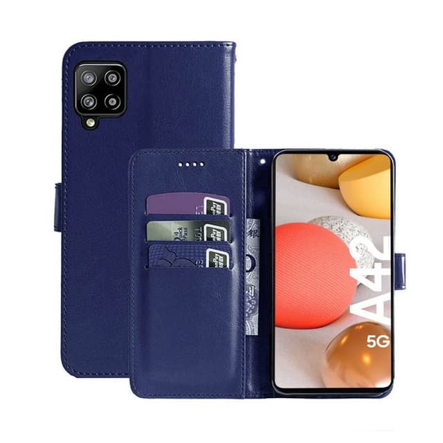 Wallet Cover 3-kort Samsung Galaxy A42  - mørk