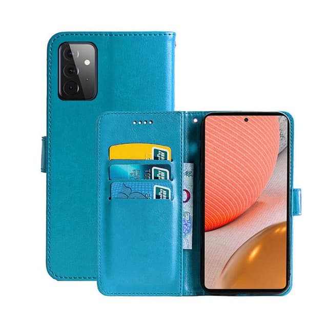 Lompakkokotelo 3-kortti Samsung Galaxy A72 5G  - Vaaleansininen