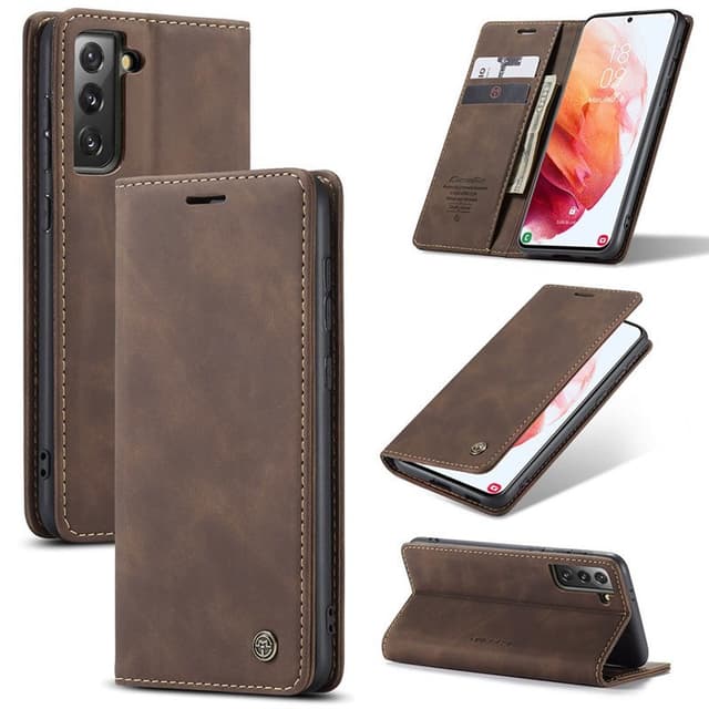 CaseMe Smart FlipCase Samsung Galaxy S21 Plus  - kaffe