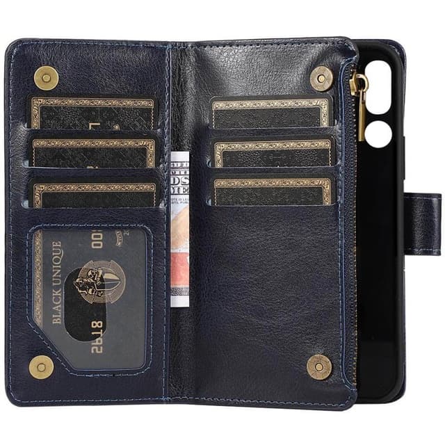 Kaksoiskäänto Zipper 9-kortti Doro 8050  - sininen