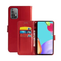 Mobilplånbok 3-kort Samsung Galaxy A52 5G  - Röd