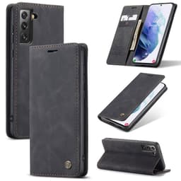 CaseMe Smart FlipCase Samsung Galaxy S21  - Svart