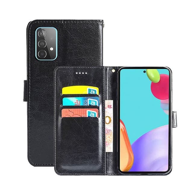 Lompakkokotelo 3-kortti Samsung Galaxy A52 5G  - musta