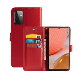 Lompakkokotelo 3-kortti Samsung Galaxy A72 5G  - punainen