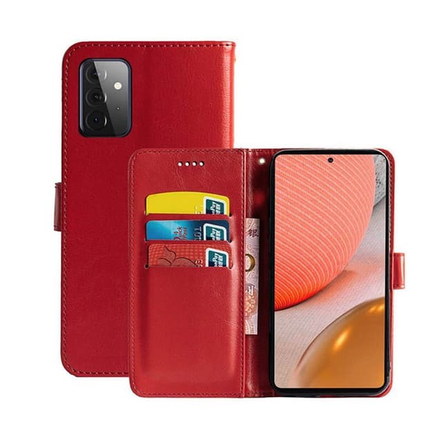 Wallet Cover 3-kort Samsung Galaxy A72 5G  - rød
