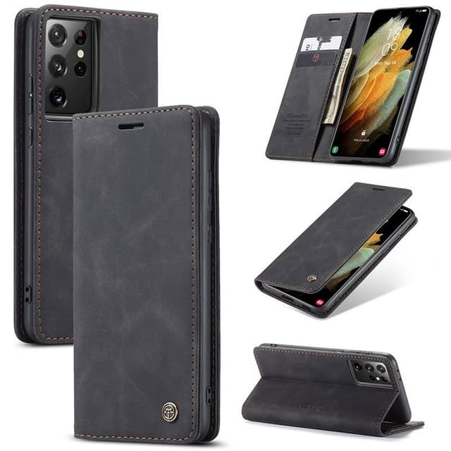 CaseMe Smart FlipCase Samsung Galaxy S21 Ultra  - Svart
