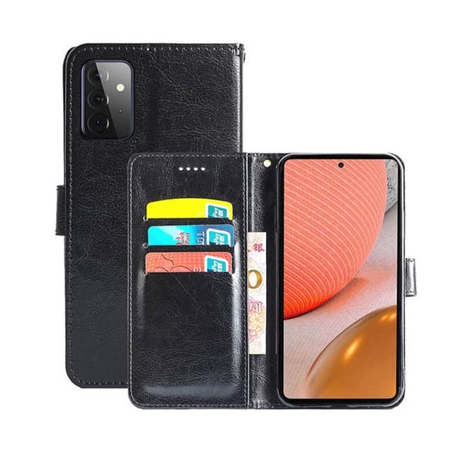 Lompakkokotelo 3-kortti Samsung Galaxy A72 5G  - musta