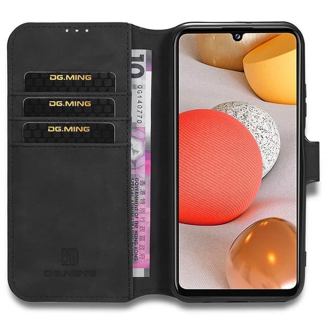DG-Ming mobil lommebok 3-kort Samsung Galaxy A42  - Svart