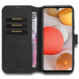 DG-Ming mobilplånbok 3-kort Samsung Galaxy A42  - Svart
