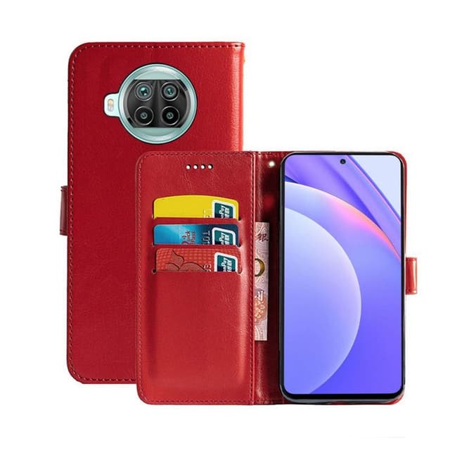 Lommebokdeksel 3-kort Xiaomi Mi 10T Lite  - RØD