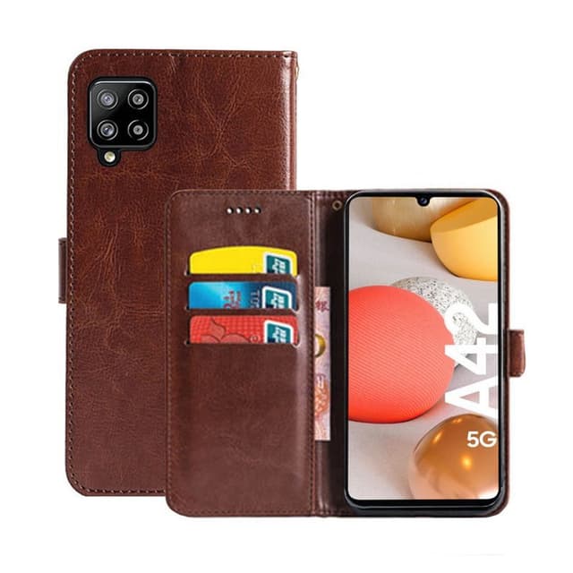 Lommebokdeksel 3-kort Samsung Galaxy A42  - brun