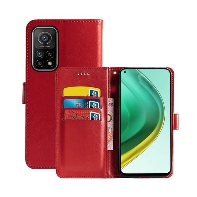 Wallet Cover 3-kort Xiaomi Mi 10T Pro  - rød