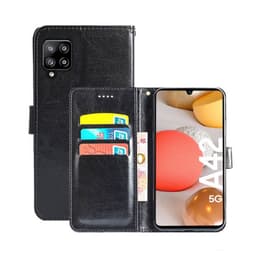 Lompakkokotelo 3-kortti Samsung Galaxy A42  - musta