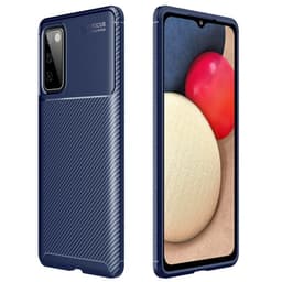 Carbon silikoni kuori Samsung Galaxy A02s  - sininen