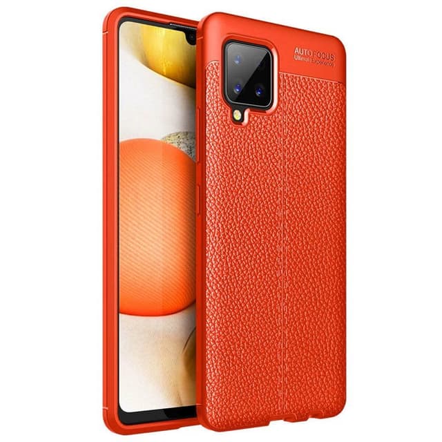 Skinnmønster TPU-deksel Samsung Galaxy A42  - RØD