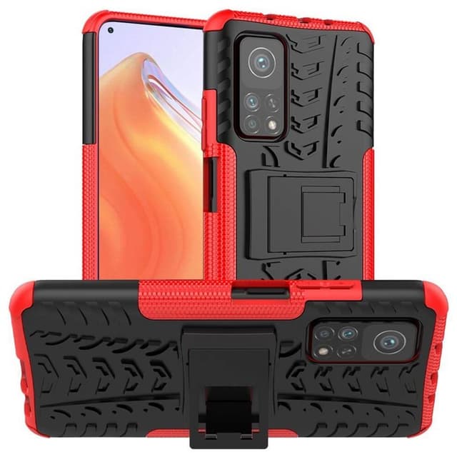 Stødbestandigt cover med stativ Xiaomi Mi 10T / 10T Pro  - rød