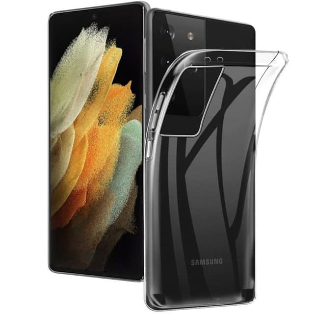 Silikone cover gennemsigtig Samsung Galaxy S21 Ultra