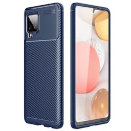 Carbon silikoni kuori Samsung Galaxy A42  - sininen