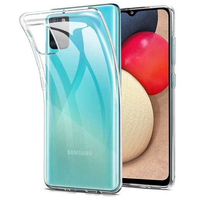Silikonikotelo läpinäkyvä Samsung Galaxy A02s