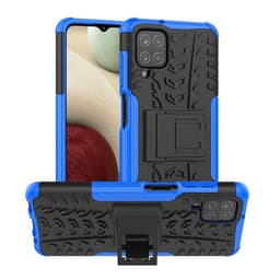 Støtsikker deksel med stativ Samsung Galaxy A12  - Blå